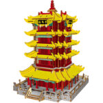 Chinese-style architectural simulation model toy assembly
